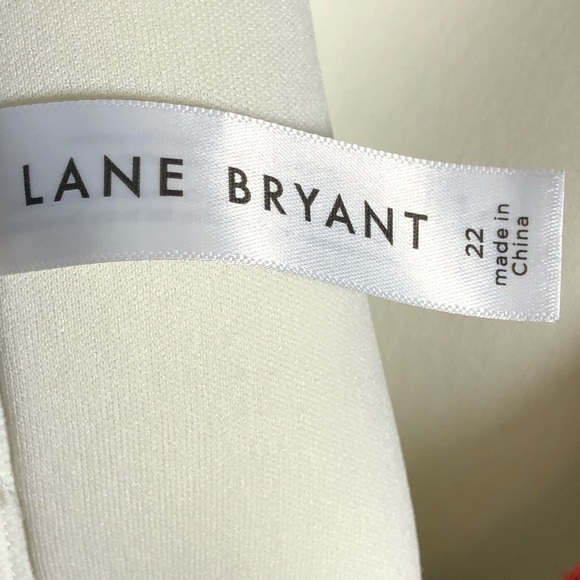 Lane Bryant No Wire Plunge Neck High Leg One Piece Swimsuit Black/White Size 22 - Picture 5 of 6